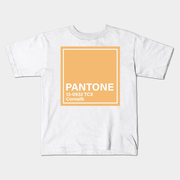 pantone 13-0932 TCX Cornsilk Kids T-Shirt by princessmi-com